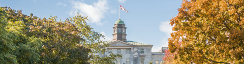 McGill arts building in autumn