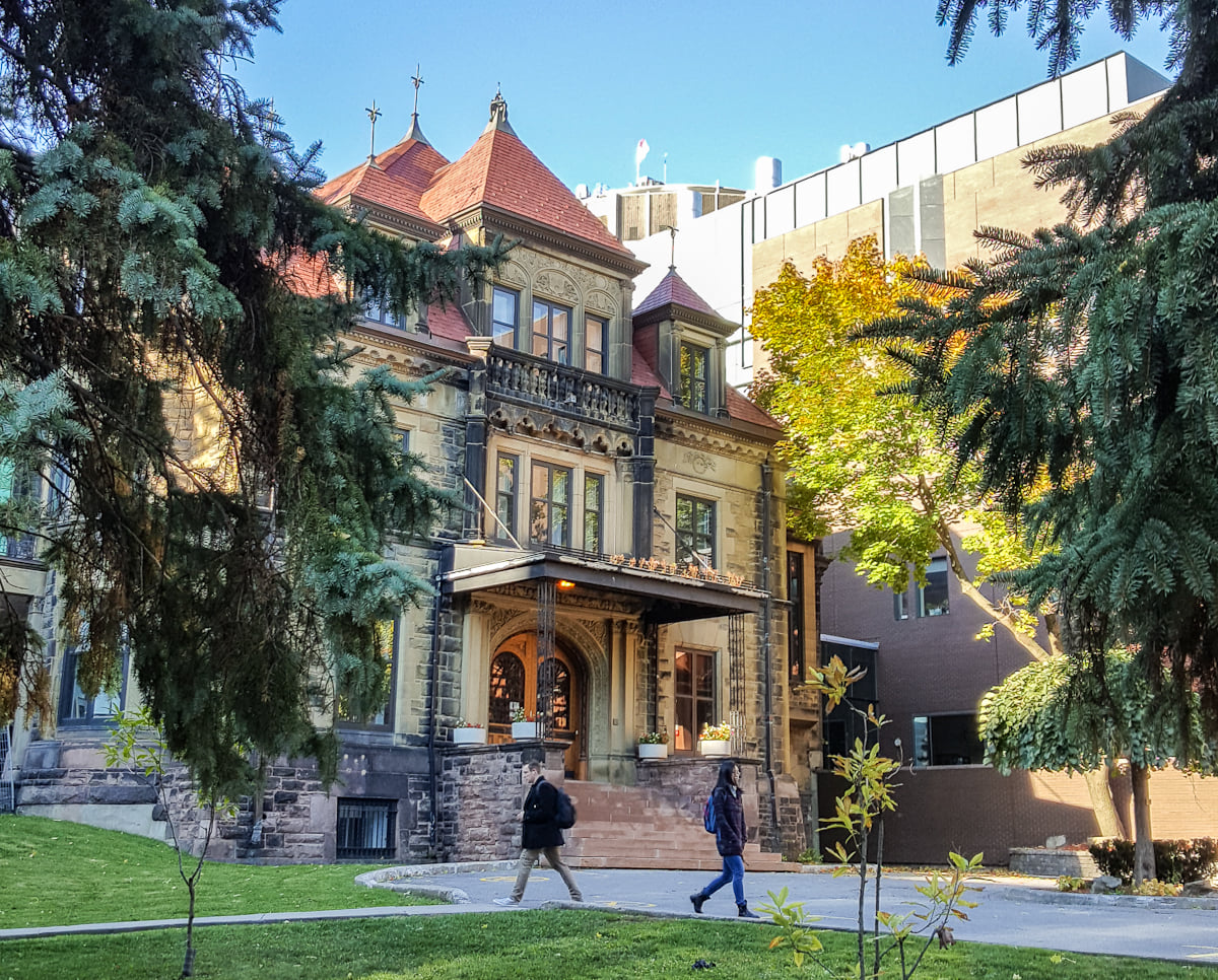 Old Chancellor Day Hall in the fall. Photo by Lysanne Larose